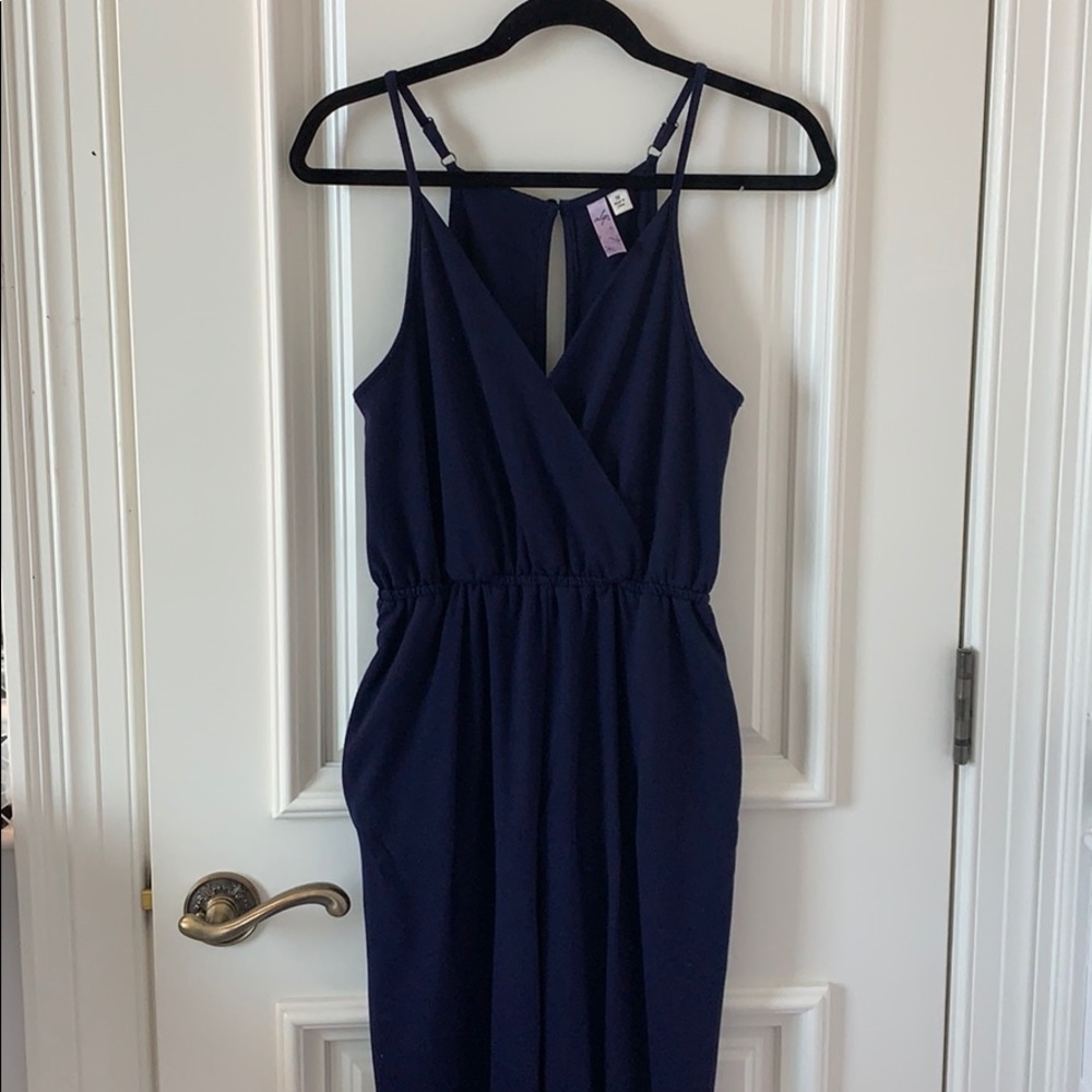 Navy Cotton Comfy Jumpsuit!